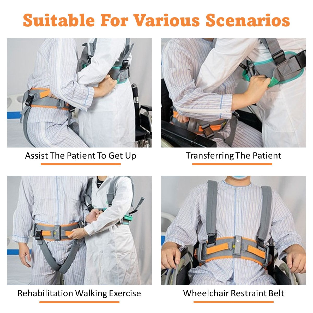Transfer Gait Belt / Secure Walking for Patients Ambulation