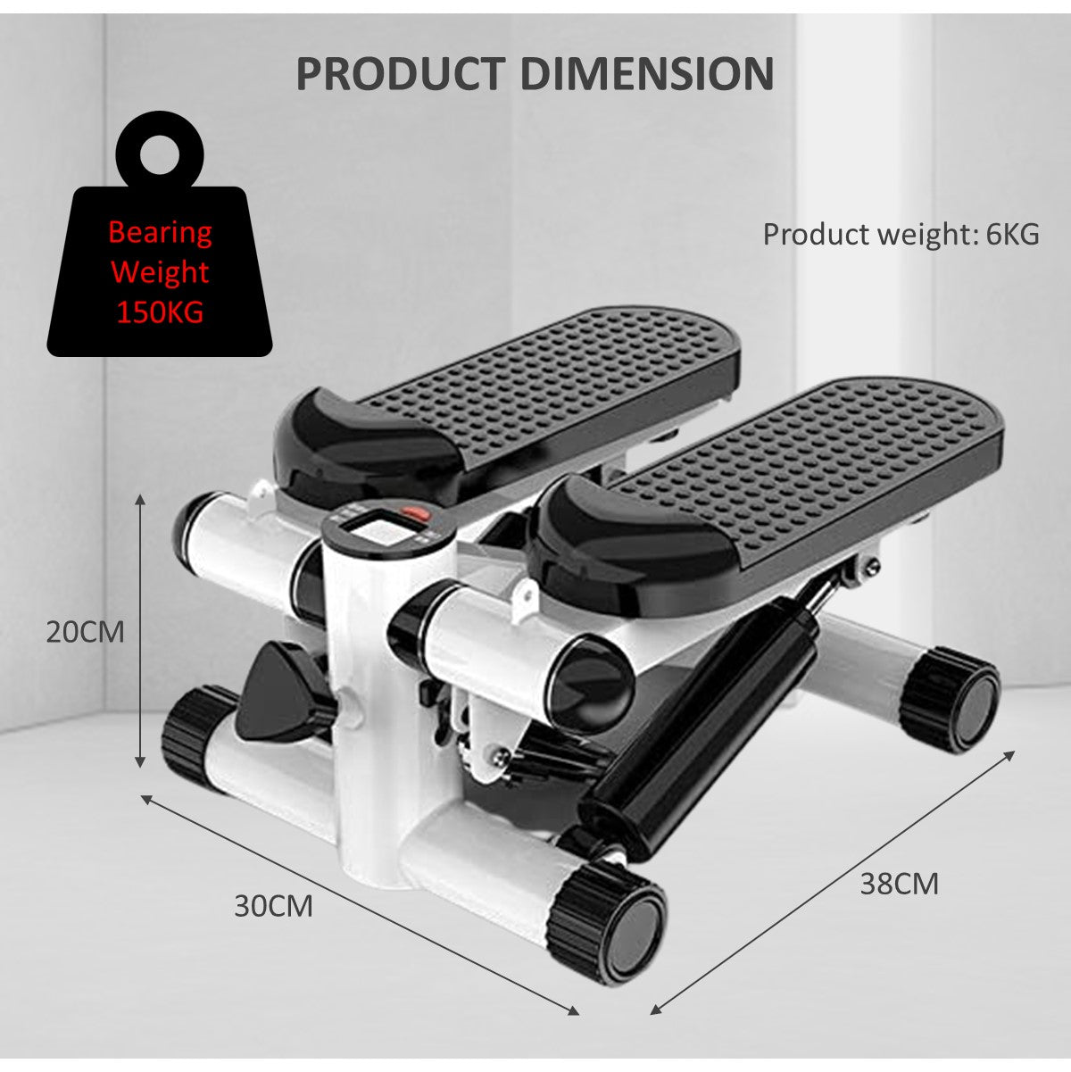 Mini Stepper With LCD Monitor Portable Fitness Exercise Equipment