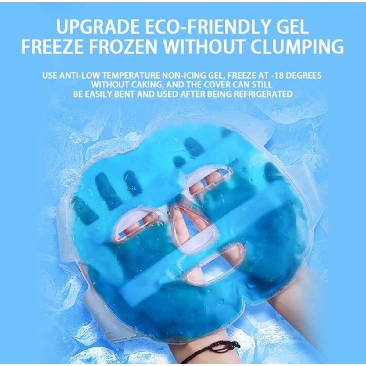 Cooling Ice Refreshing Reusable Gel Eye Mask Gel Face Mask