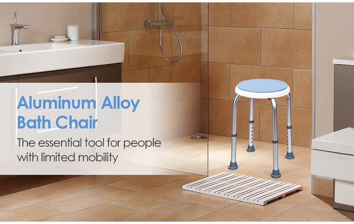 Rotate Shower Chair 360° Rotating Shower Chair/Adjustable Shower Stool Tub Chair And Bathtub Seat Bench
