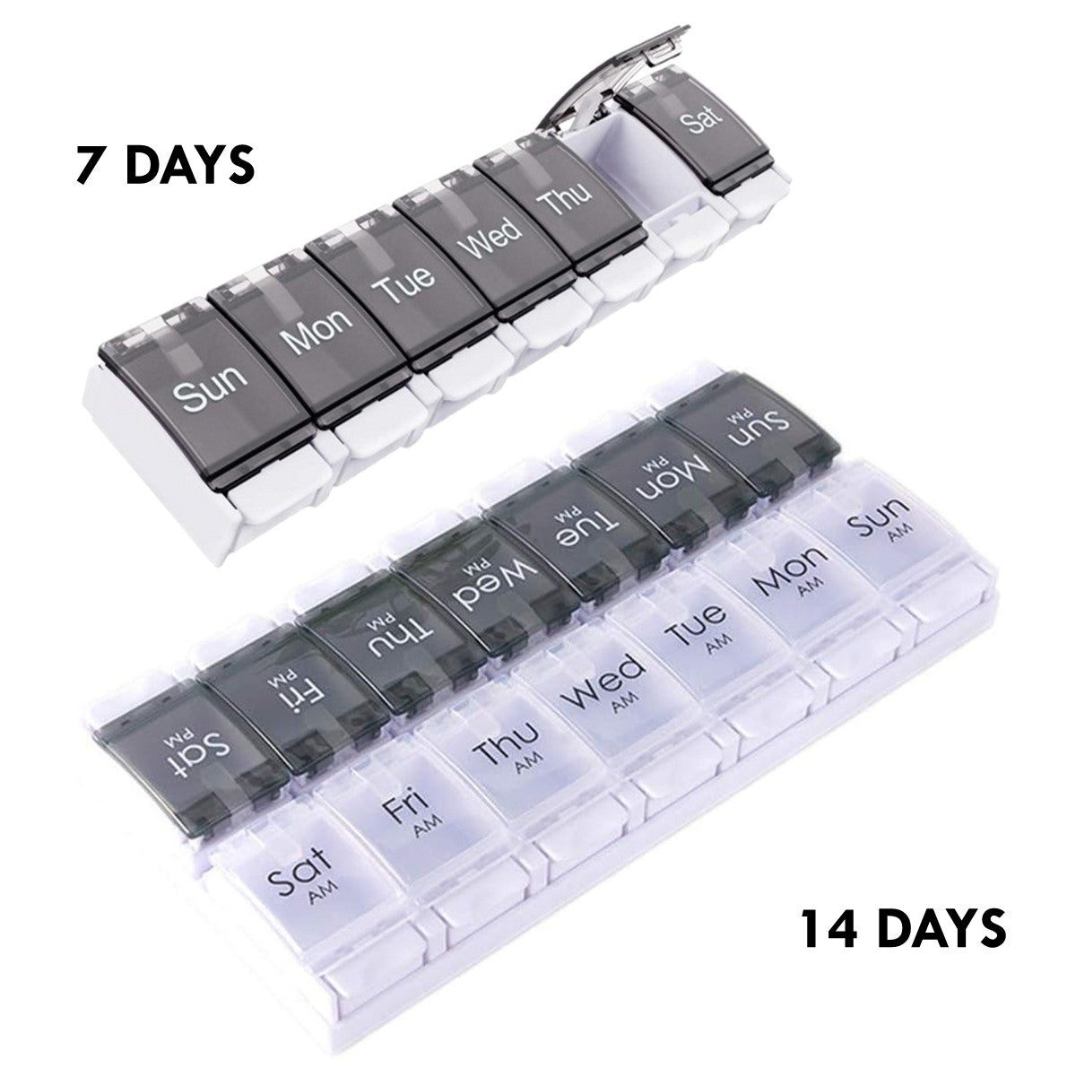 Medicine Case Box Weekly Pill Organizer Box Reminder And Planner Portable Pill Box