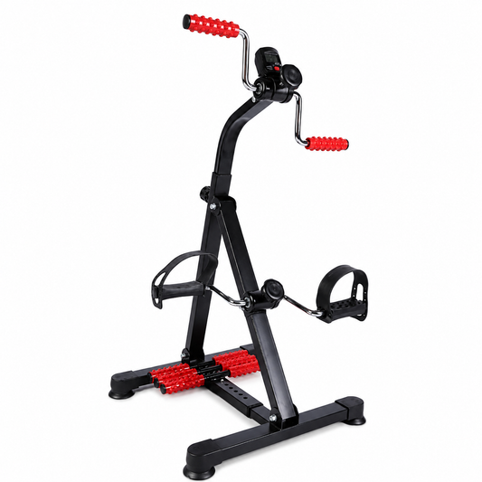 Hands and Legs Foldable Pedal Exerciser Bike Fitness Upper Lower Limb Rehabilitation Bicycle