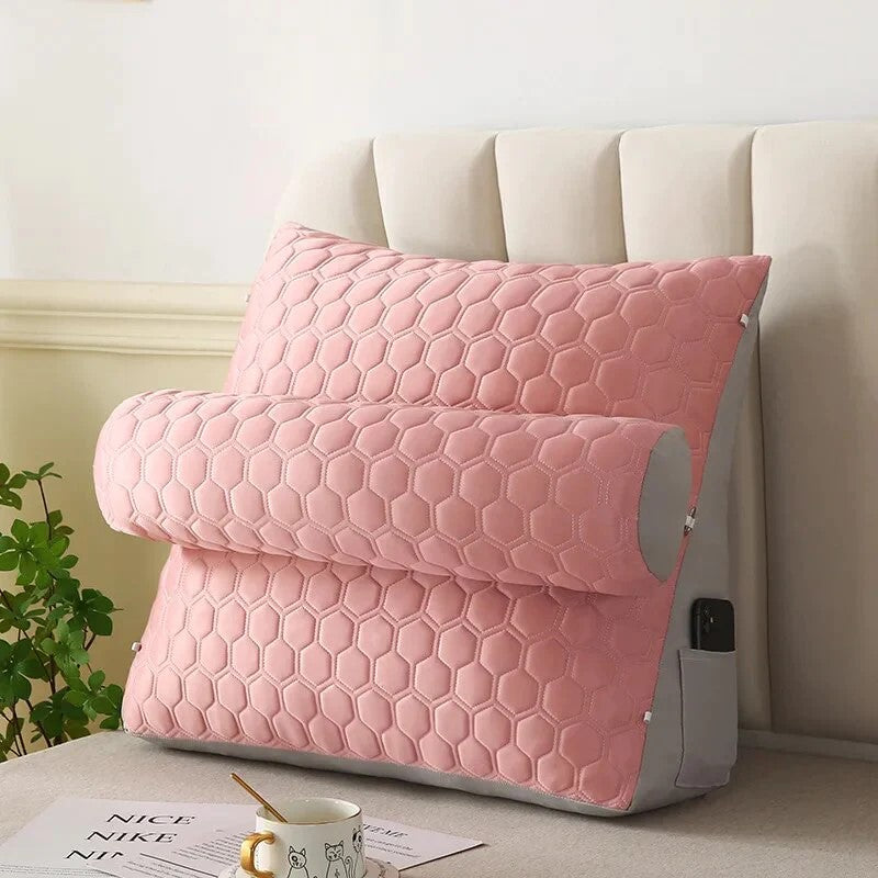 Cooling Ice Silk Latex Wedge Cushion Sofa Cushion Bolster Pillow Bedding