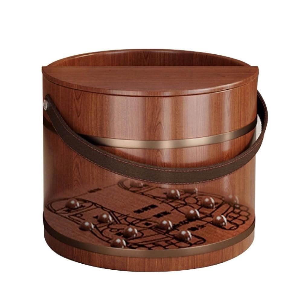 Portable Wooden Foot Bath Bucket Household Foot Wash Basin Wooden Feet Soaking Tub Natural Stress Relief Footbath