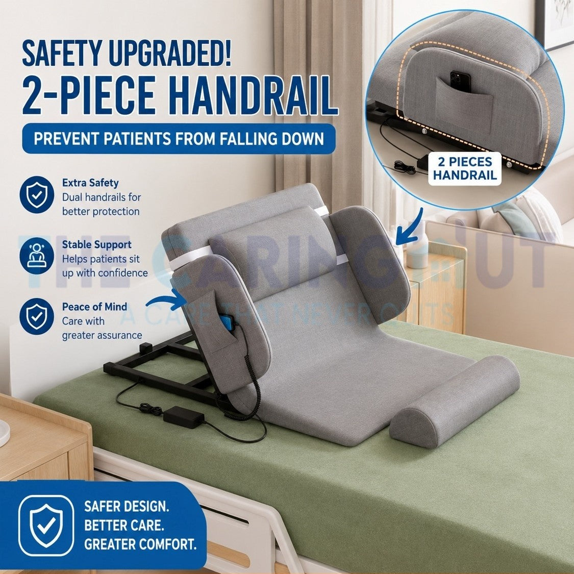 DIY Electric Nursing Bed Paralyzed Patients Pregnant Women Elderly Automatic Mattress Back Lifting