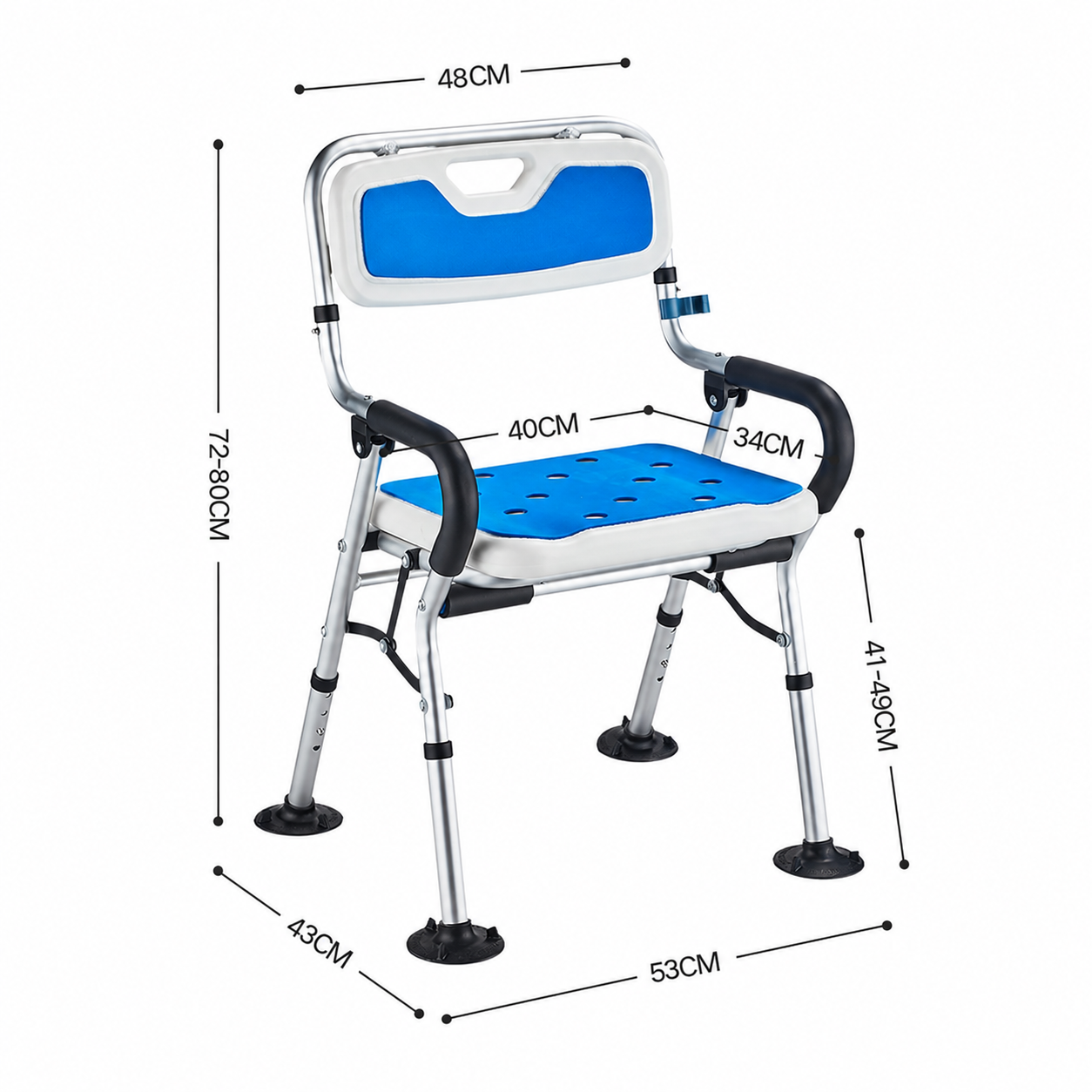 Foldable Shower Chair Bathing Chair For Elderly Bathroom Chair
