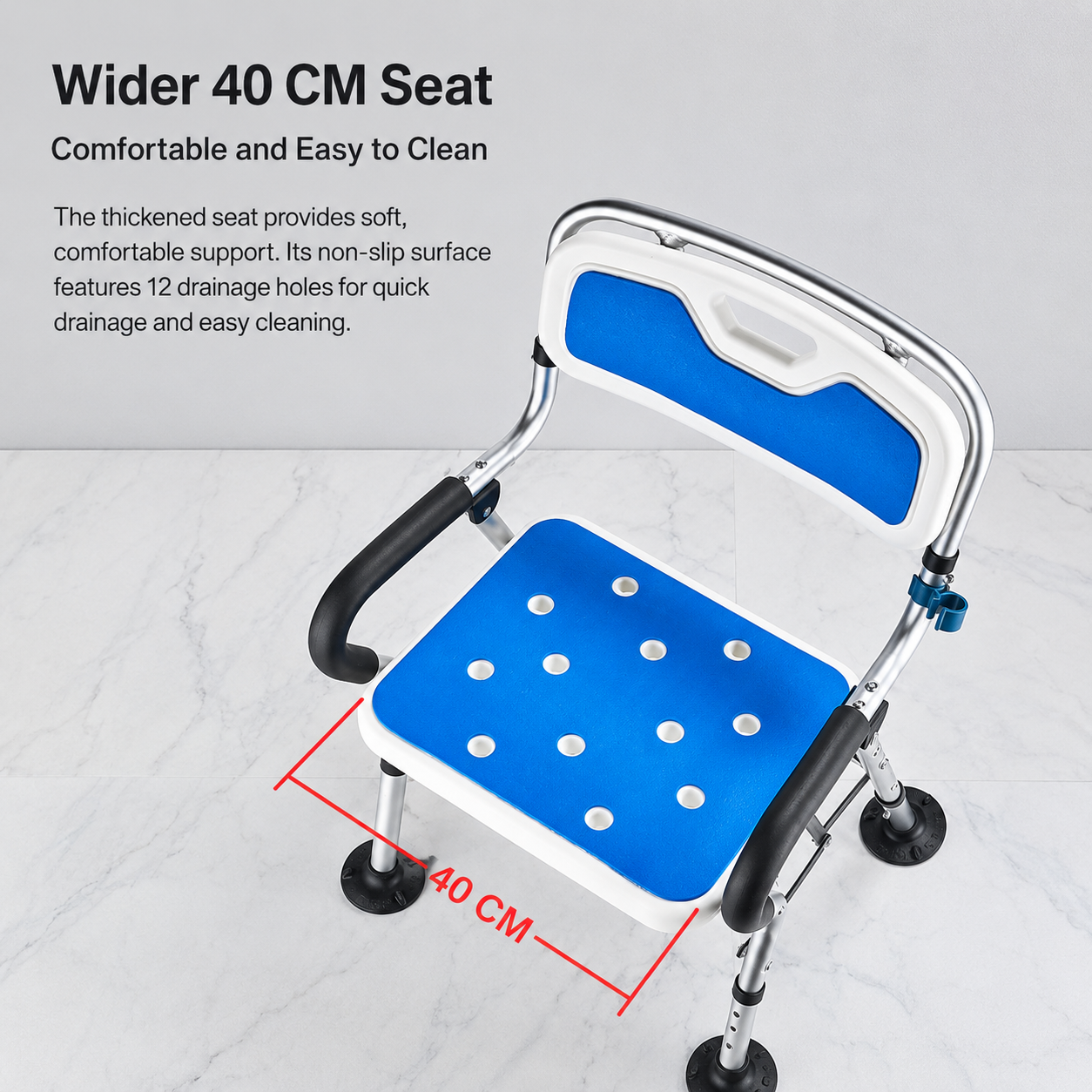 Foldable Shower Chair Bathing Chair For Elderly Bathroom Chair