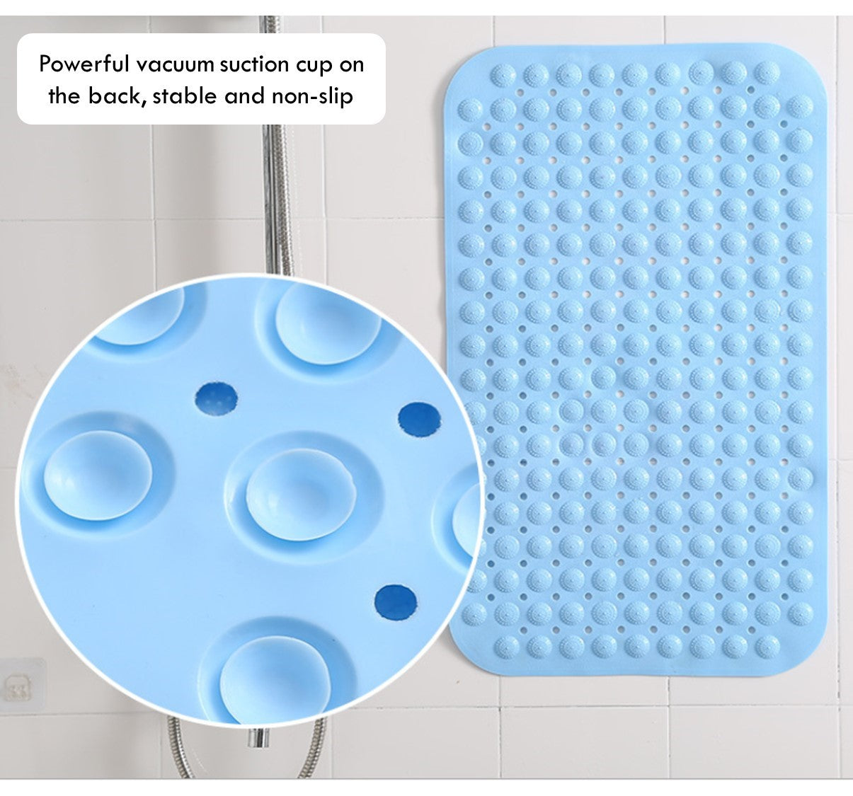 VC Anti-Slip Suction Cup Home Living Toilet Bathroom Floor Mat