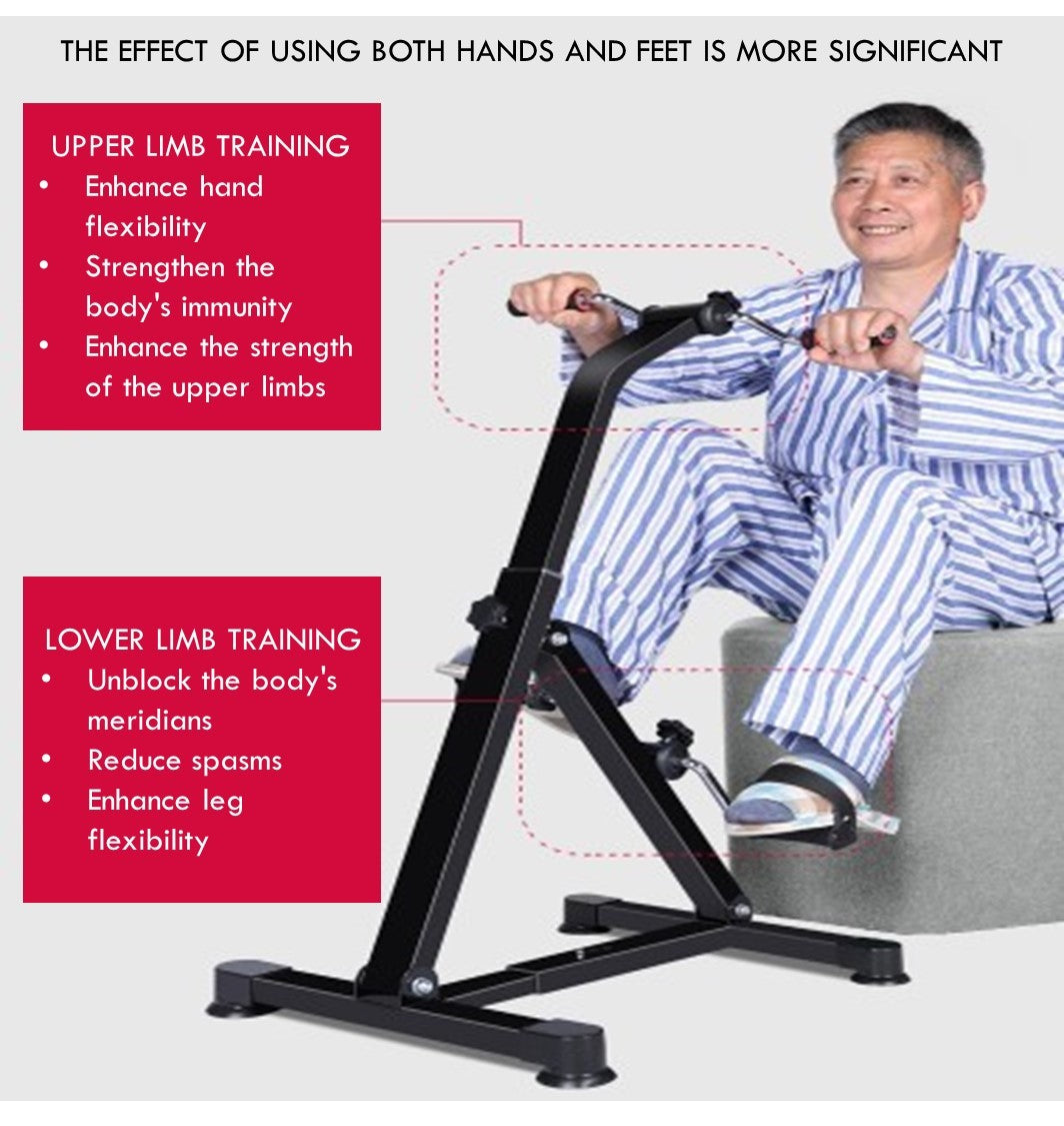 Foldable Pedal Exerciser Upper and Lower Limb Rehabilitation Bicycle