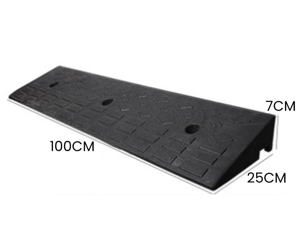 Portable Solid Rubber Ramp for Wheelchairs / Toilet Chairs and Accessibility