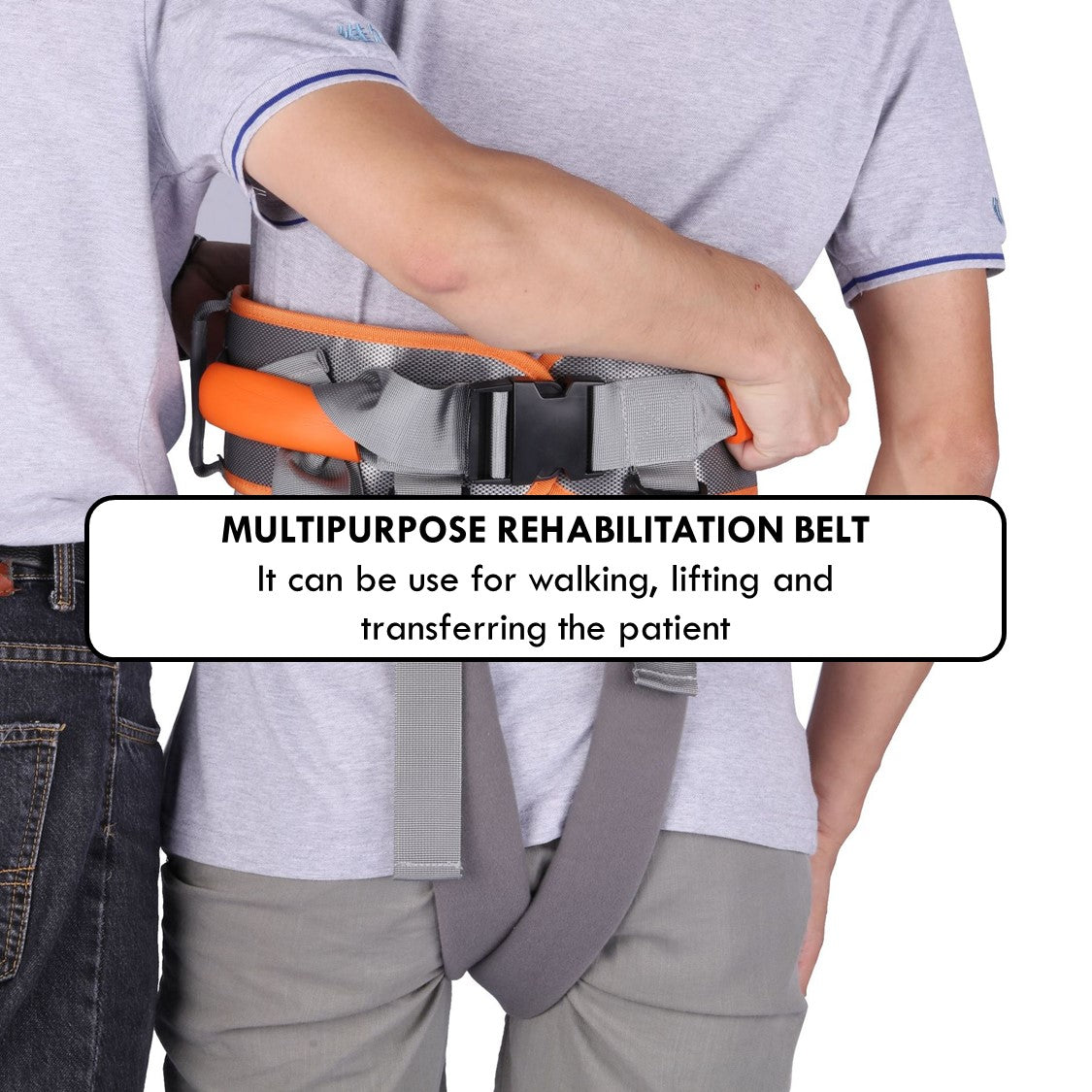 Ambulation with gait outlet belt